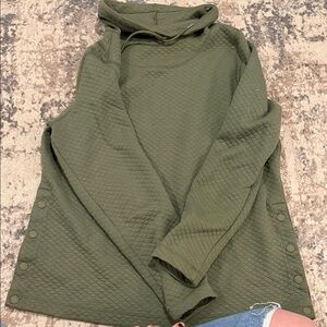 L.L. Bean Quilted Green Top